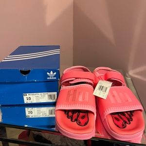 Adidas Pharrell Williams Hu Adilette 2.0 Sandals Pink